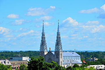 Notre-Dame Kathedraal Basiliek in Ottawa van Karel Frielink