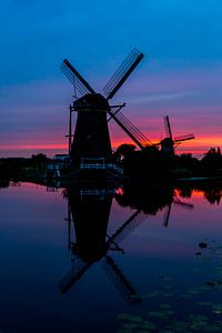 Kinderdijk Sunset 2 von Joram Janssen