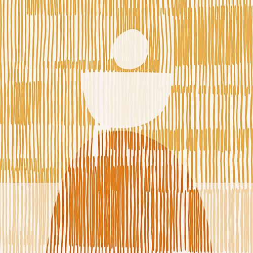 Golden Balance Japandi Abstract Gold