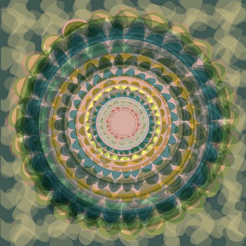 Cordoba kaleidoscope flower green