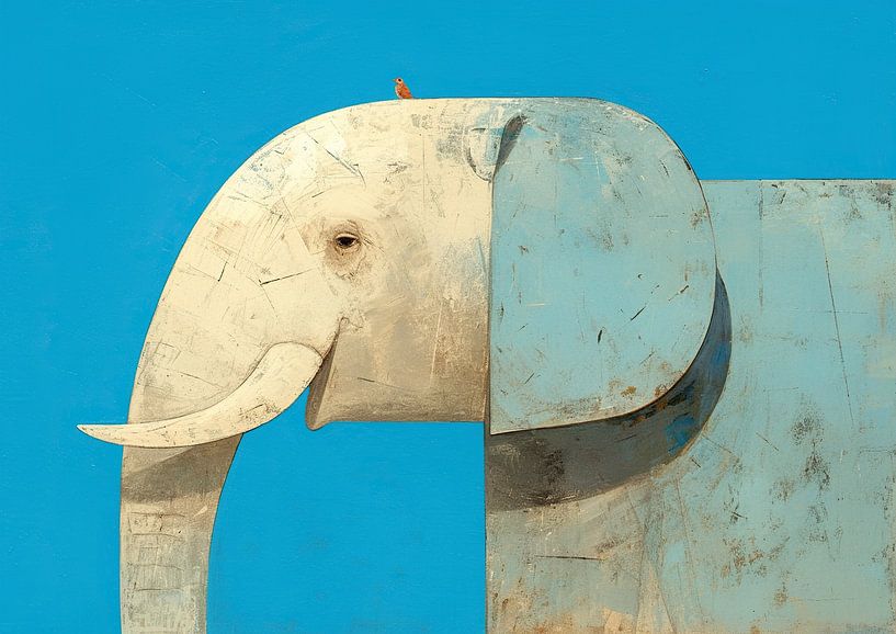 Olifant &amp; Vriend van ARTEO Schilderijen