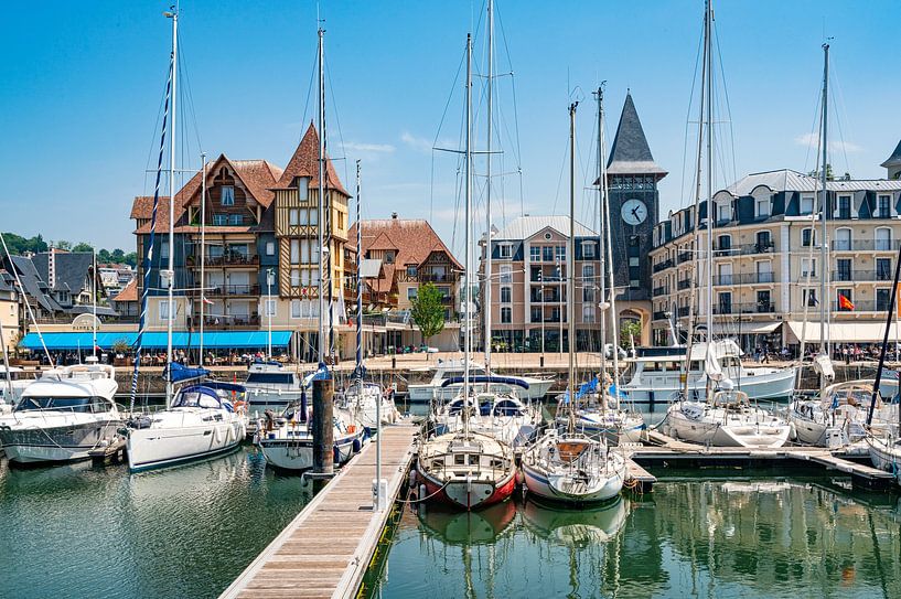 The harbour of Deauville in Normandy by Hilke Maunder