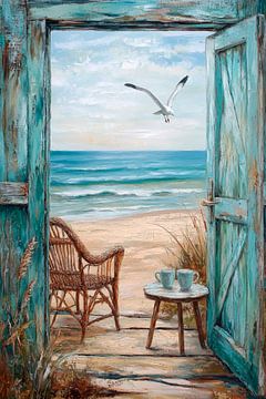 Deur naar het strand van Poster Art Shop