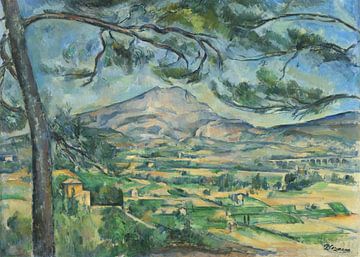 Montagne Sainte-Victoire met grote den, Paul Cézanne