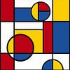 Piet Mondrian Kunst 4 von Marion Tenbergen