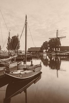 Mühle im Hafen von Harderwijk von Dennis Mulder