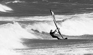 Windsurfer bij Domburg van MSP Canvas