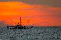 Zonsondergang Waddenzee