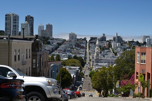 Höhenunterschied in San Francisco