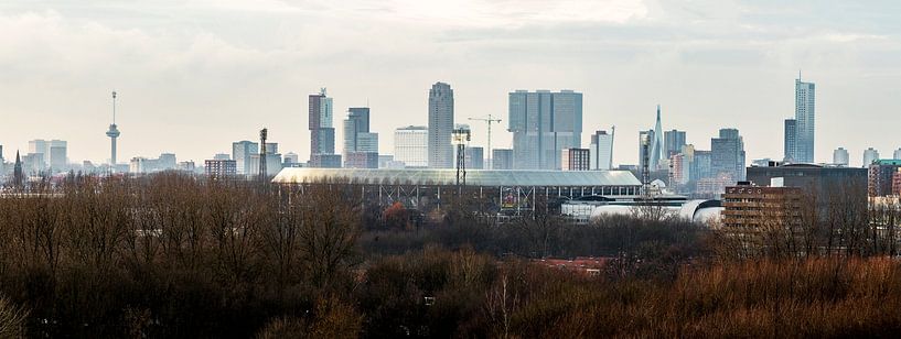 De Kuip Feyenoord Rotterdam avec des lumières par Midi010 Fotografie
