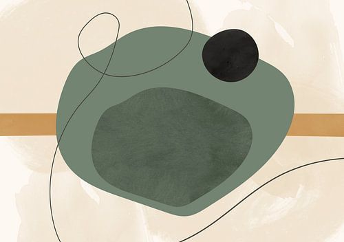 Mid Eeuw Modern Abstract