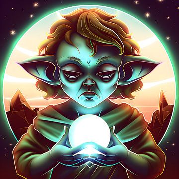 Kosmischer Elf von Vythryd Arts