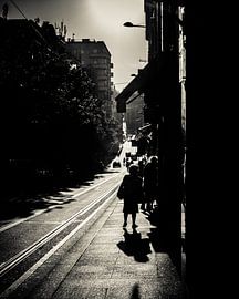 Urbane Kontraste in Schwarz und Weiß - ein Spiel aus Licht und Schatten von jmk