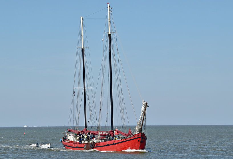 Het bruine vloot schip Mare Marieke van Piet Kooistra