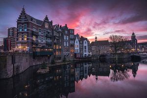 Delfshaven Rotterdam Zonsopkomst van Vincent Fennis