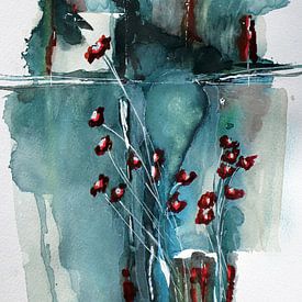 Fantaisie dans les tons bleus sur Ireen Bos