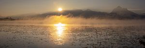der Hopfensee bei Sonnenaufgang