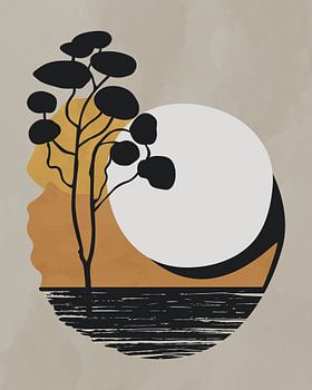 Arbre le matin 7 paysage minimaliste