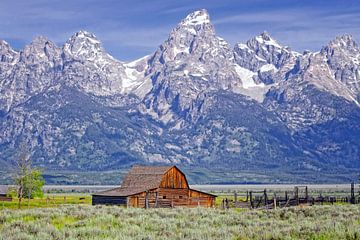 Grand Tetons Barn van Peter Bongers