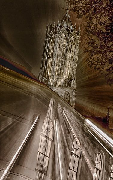 La tour de la cathédrale par Michiel Leegerstee