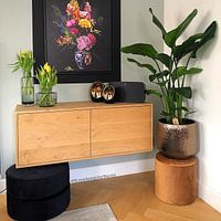 Photo de nos clients: fleurs colorées sur simone swart, sur toile