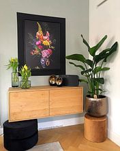 Kundenfoto: bunte Blumen von simone swart, auf leinwand