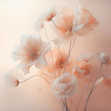 Peach Fuzz Melancholy : Les fleurs de l'impermanence sur Karina Brouwer