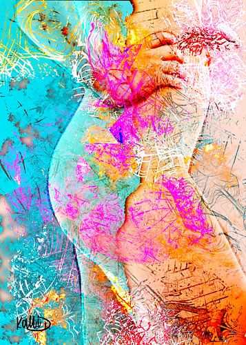 Abstract Nude Turquoise Beach