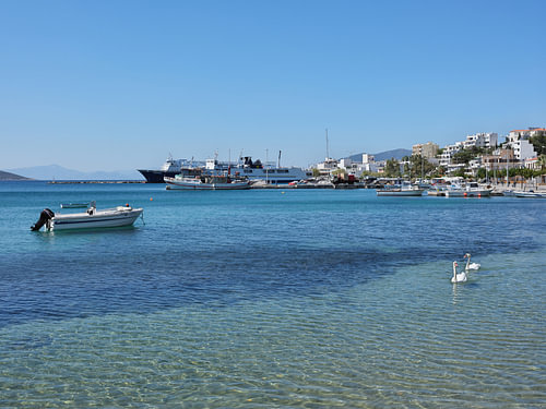 The port of Marmari on Euboea, Greece