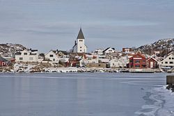 Goldener Moment im Eis in Skärhamn