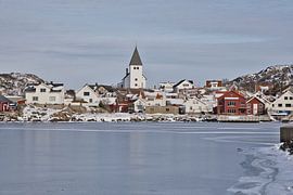Goldener Moment im Eis in Skärhamn von Fotos by Jan Wehnert