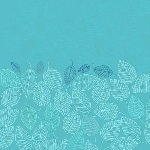 LEAVES ENSEMBLE TURQUOISE