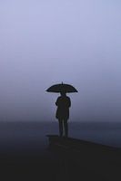 Silhouette on small riser