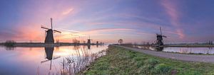 Panorama Kinderdijk van Jan Koppelaar