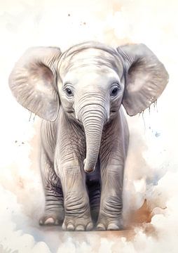 Bébé éléphant sur Steffen Gierok