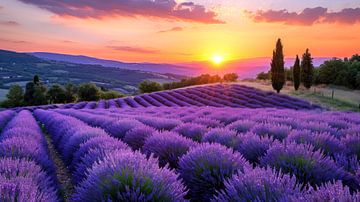Purple Splendour at Setting Sun by Vlindertuin Art