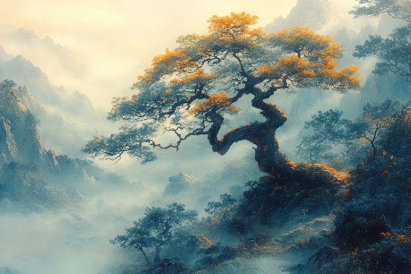 japanese art bonsai lanfscap by Egon Zitter