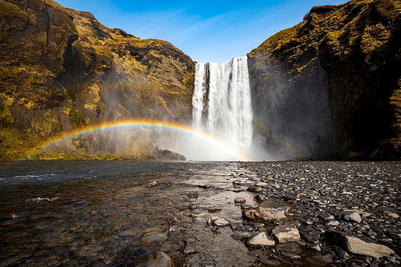 De Skogafoss waterval in IJsland van ViaMapia