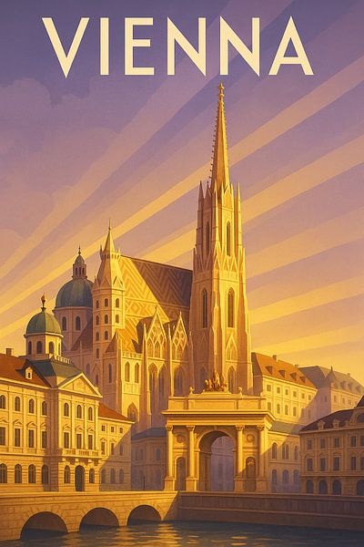 Lueur d'or de Vienne Autriche par Travel Shop