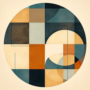 Cercles et rectangles dans des couleurs tendance sur Lauri Creates