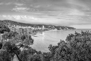 Lloret de Mar in schwarz-weiß