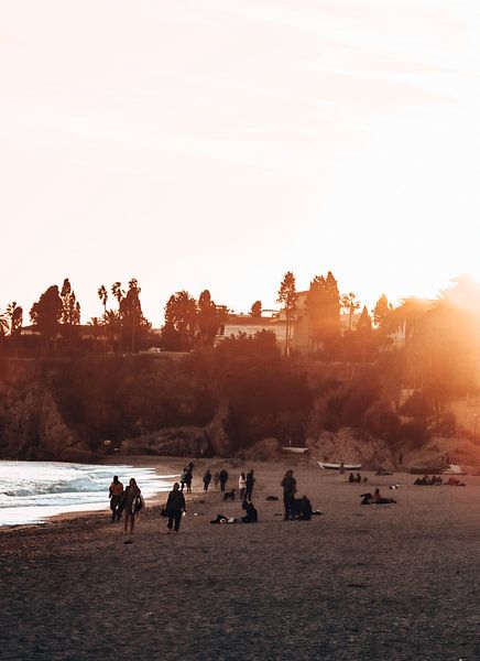 Sunset beach by Atlasinmyhand