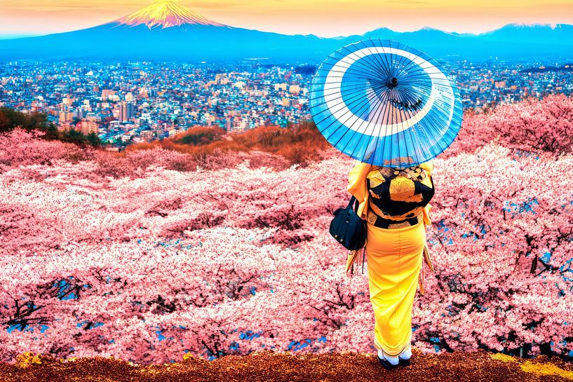 picturesque modern japanese art by Egon Zitter