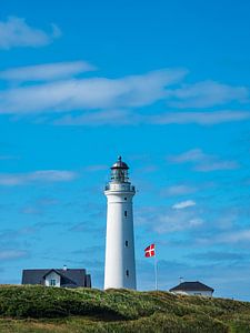 De vuurtoren van Hirtshals Fyr in Denemarken