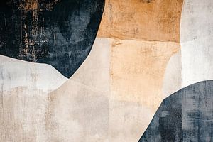 Aardse abstracte vormen compositie