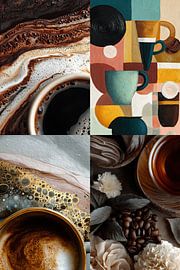 abstract coffee art by Egon Zitter