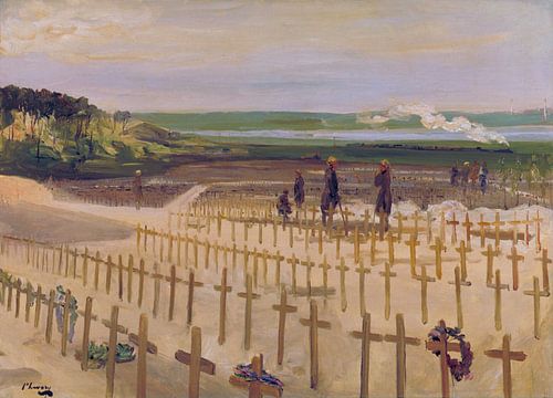 John Lavery, De begraafplaats, Etaples, 1919