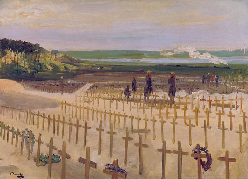 John Lavery, The cemetery, Etaples, 1919 by Atelier Liesjes