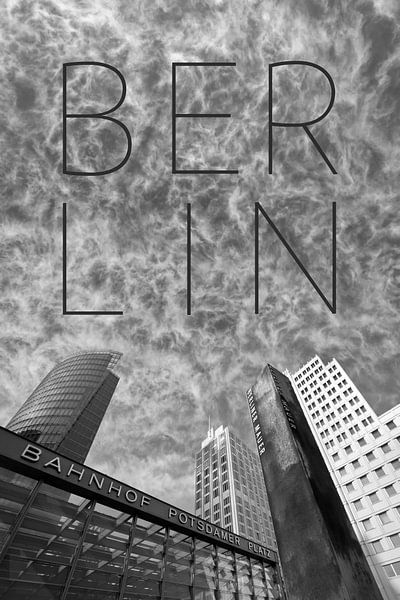 BERLIN Potsdamer Platz | Text &amp; Skyline by Melanie Viola