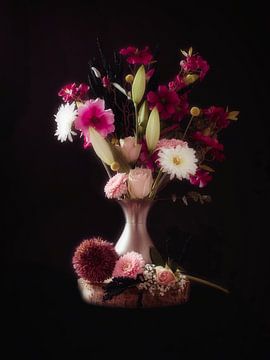 Dromerig stilleven met bloemen van WeVaFotografie